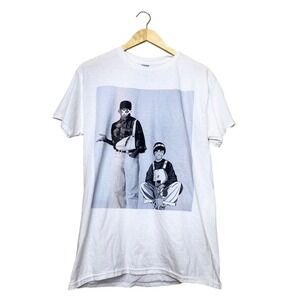 Gildan Naruto Rock Lee KAWS & Fresh prince Streetwear Graphic T-Shirt White